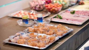 Beispiel eines Frühstücksbuffet im Landhotel Hermannshöhe.